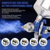 SHGO-For Automotive And DIY Projects Compatible HVLP Spray Paint Gun Kit-5 Nozzles Included 1000Cc Cup