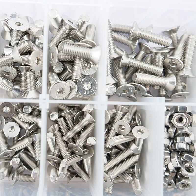 304 Stainless Steel Fastener Assortment Kit
