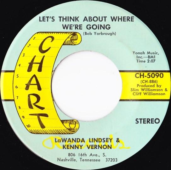 

7inch Record LAWANDA LINDSEY & KENNY VERNON - Lawanda Lindsey & Kenny Vernon CH5090 CHART 1970 US Country/Folk Used