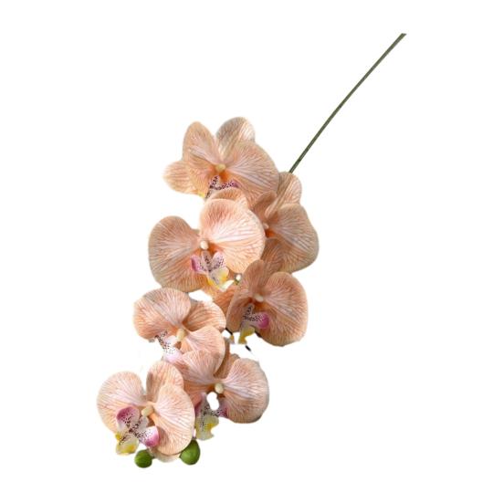 Faux Orchid Stems 39 Inch Artificial Phalaenopsis Flowers with 9 Heads Full Blooms for Valentine's Day Home Office Wedding Party Decor
