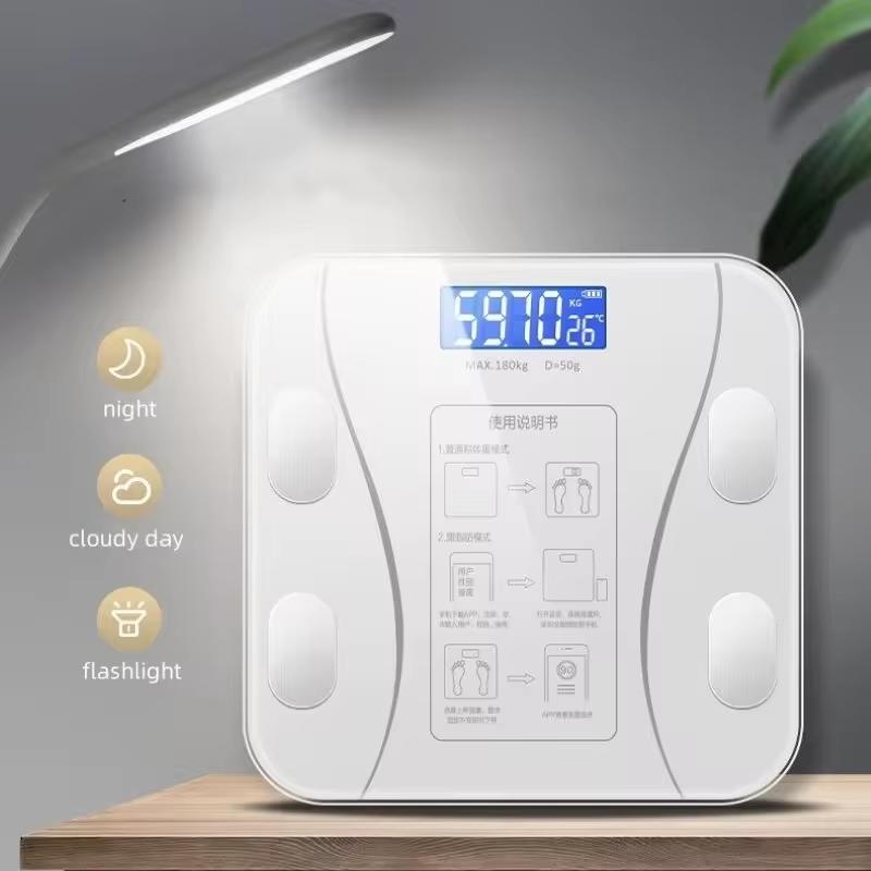 Smart Mode Bluetooth Connected Weight Scale for Accurate Calculation Professional Fitness Management Fat Loss Electronic Scale