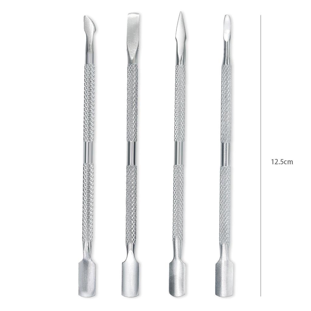 Stainless Steel Double-Ended Cuticle Pusher and Nail Care Tool