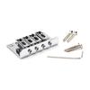 4 String Fixed Hardtail Bridge Vintage Bent Saddle Replacement Electric Guitar Bridge with Screws and Wrench Durable
