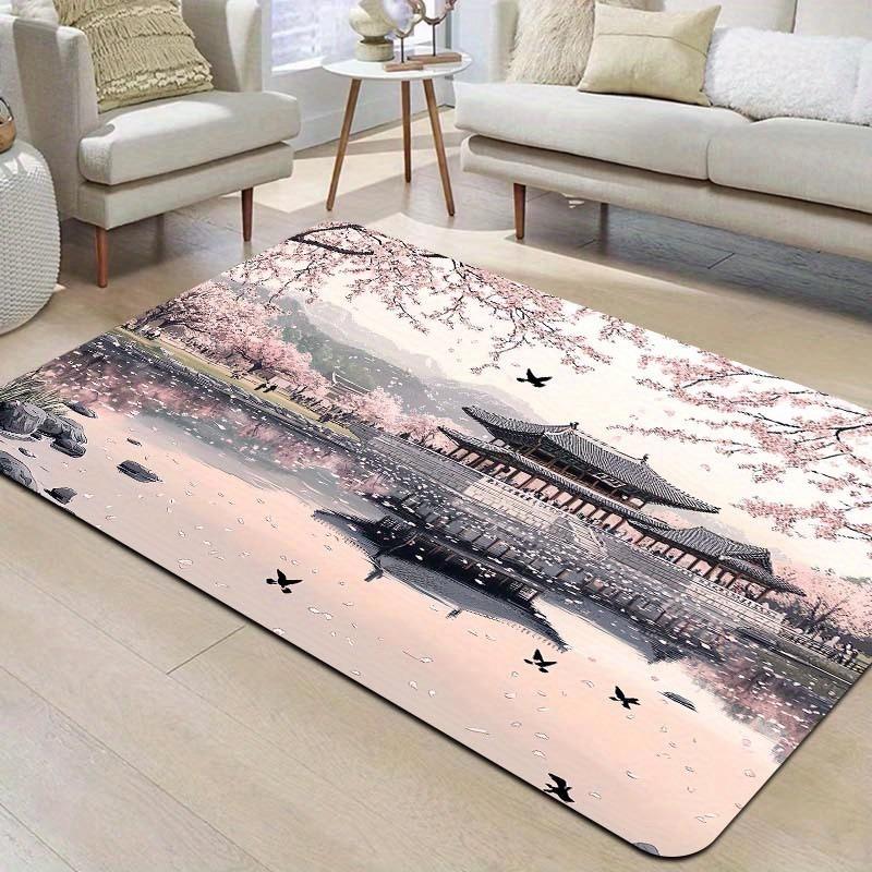 1PC Mushroom Pattern Kitchen Rugs Non-Slip Home Door Mats Pop design Bathroom Rugs Bath Mat Carpet for Home Sink Laundry Decor
