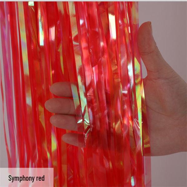 Laser Fringe Backdrop & Tinsel for Party or Event Decoration