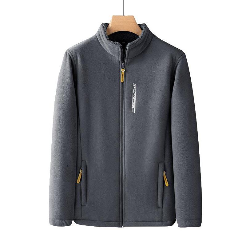 Men's Thickened Fleece Jacket - Spring Cardigan Outerwear