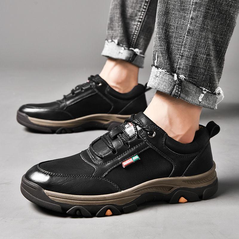 Men's Lightweight Outdoor Leather Hiking Shoes