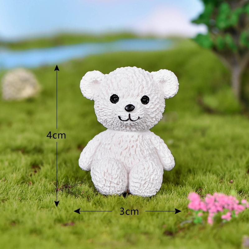 Cute Bear Little Bear Dolls DIY Pot Plant Decor Landscape Garden Decor Miniature Craft Home Decor Kids Toys