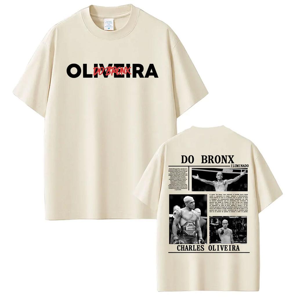 Limited Do Bronx Charles Oliveira Graphic T Shirt Unisex Women Harajuku Vintage Gothic T-shirts Casual Cotton Short Sleeve T Shirts