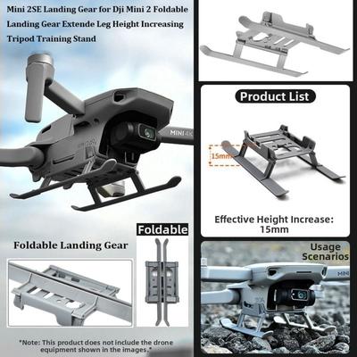 Mini 2SE Landing Gear Grey 127*75mm Foldable Landing Gear Extende Leg Height Increasing for Dji Mini 2/For Dji Mini 4K/Mini Se