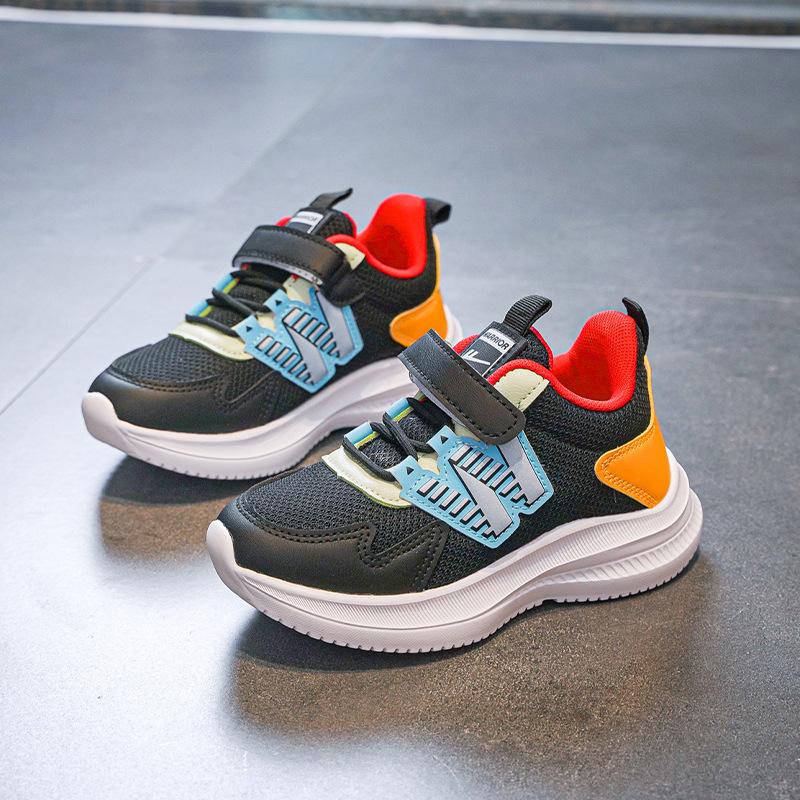 

Warrior Обувь для мальчиков Classmates, спортивная обувь, весна и осень, новые кроссовки для мальчиков из дышащей сетки для детей старшего возраста 26