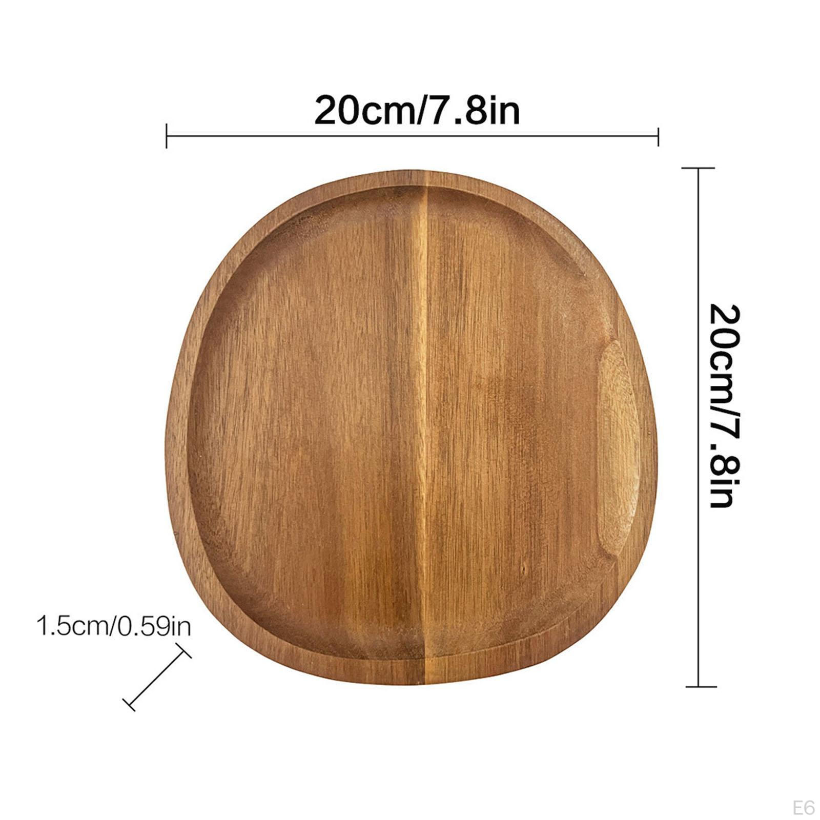 Элегантный деревянный поднос для стильной домашней трапезы 20cmx20cmx1.5cm — фото 7
