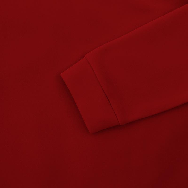 Store Størrelser Vinter Vattert Halv Glidelås Stående Krage Pullover Ens Farge Casual Genser Herreklær