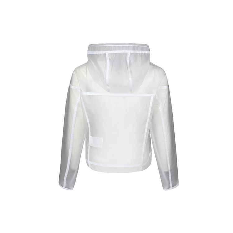 Nike Sportswear Windrunner Semi-Transparent Solid Long Sleeve Hooded Zip Jacket Unisex Outerwear White CU6579-975