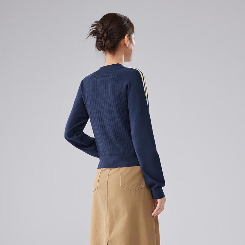 IEF Women's 2025 Autumn Round Neck Knitted Top