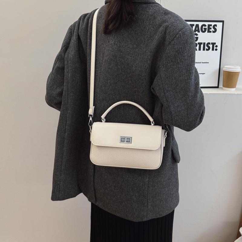 Tasche Damen 2025 Herbst und Winter Mode Pendler Große Kapazität Hoher Sinn Kleine quadratische Tasche Ein Schulter Schräg Umhängetasche Retro Damentasche
