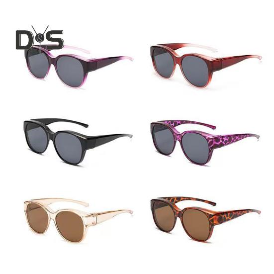 Polarisierte Überbrillen-Sonnenbrille für Damen und Herren, UV-Schutz, übergroße Sonnenbrille zum Umwickeln zum Autofahren, Angeln, Golfen