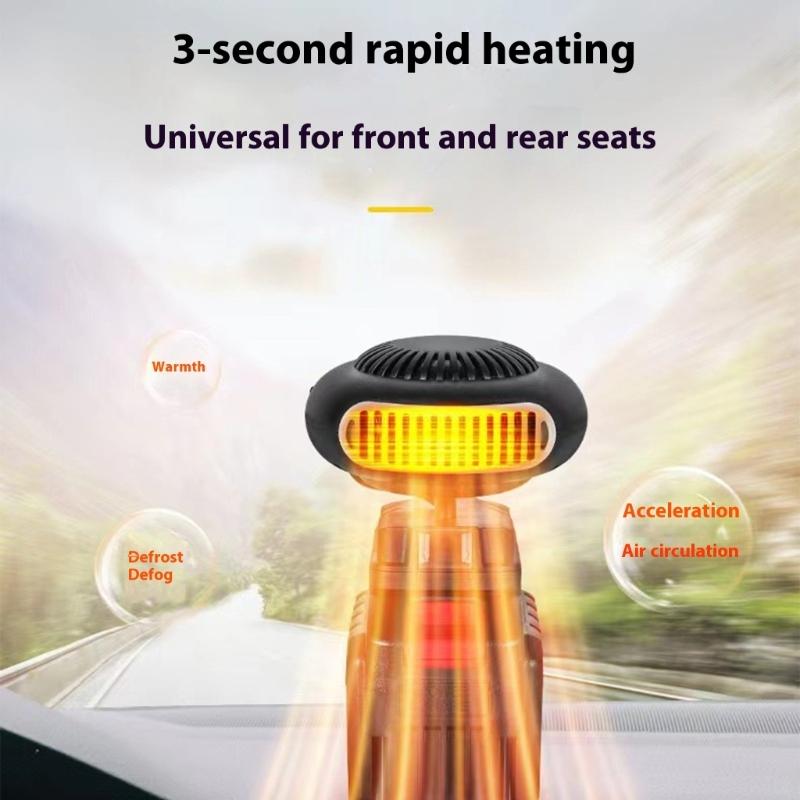Portable Small Space Heating Machine Battery Powered Defroster For Car Window Desktop Heating Fan For Indoor Outdoor Use