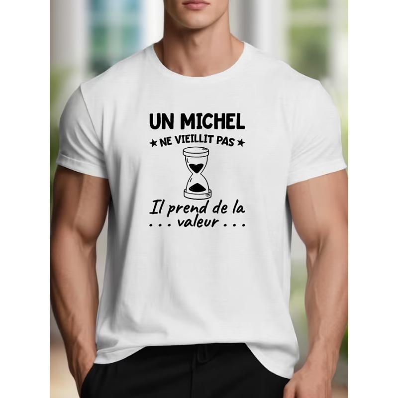 

European sizes Men S French-Style Short Sleeve T-Shirt | Casual Summer Top With Crew Neck And Slight Stretch Fabric 4XL білий