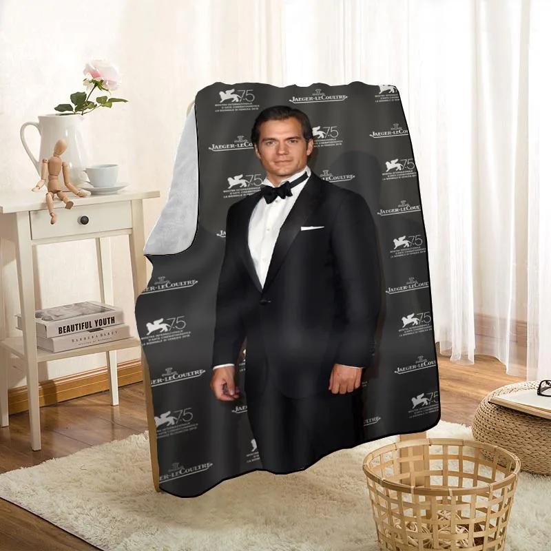 HEARMNY Henry Cavill Blanket Super Soft Warm Microfiber Fabric Blanket For Couch Throw Travel Adult Blanket 1009
