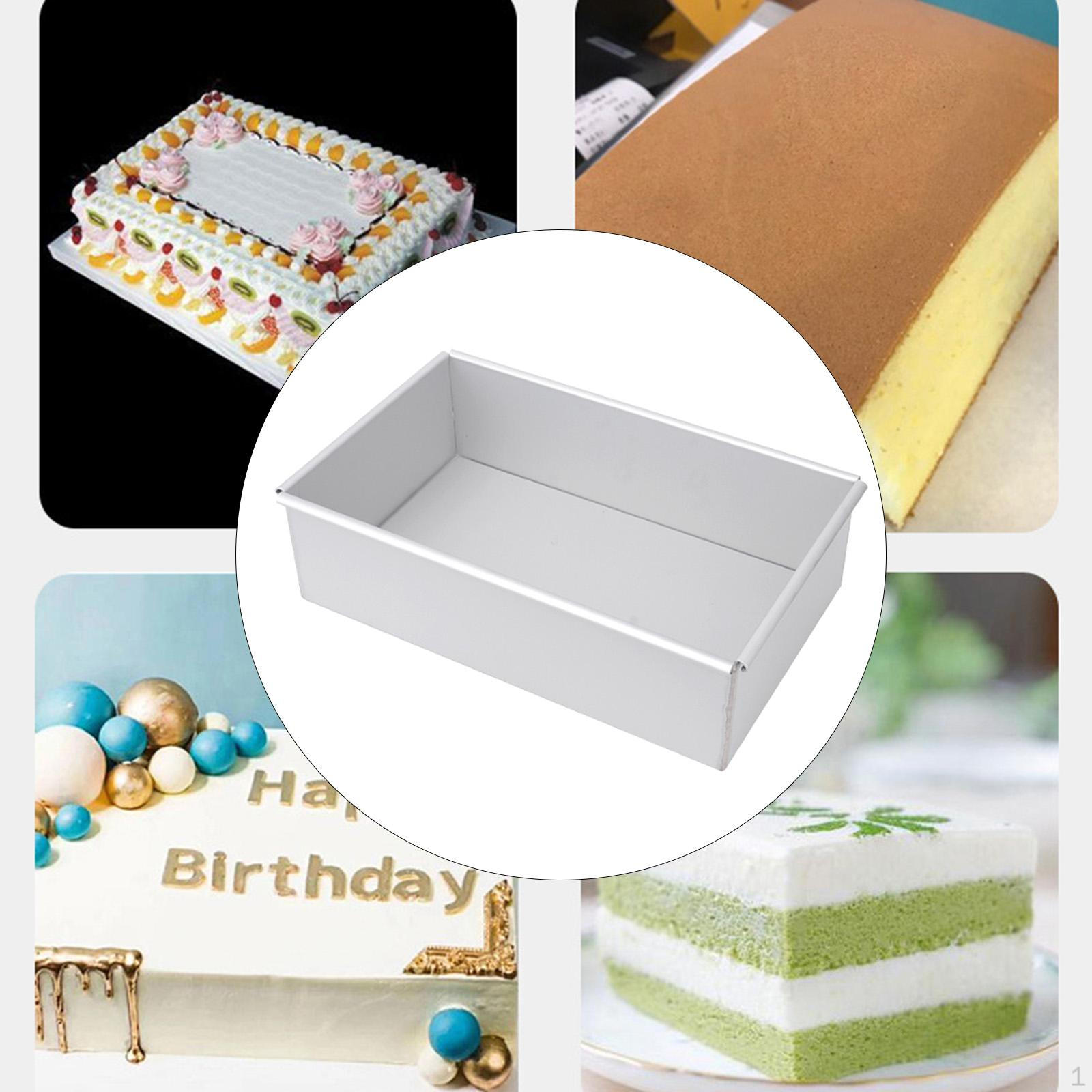 

Форма для торта, противень, антипригарный, прямоугольный, инструмент для выпечки брауни, лист для печенья 8inch