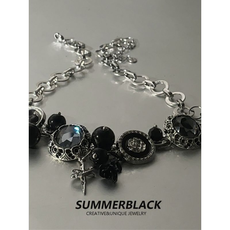 Y2g Memory Button Heavy Industry Subculture Gothic Necklace
