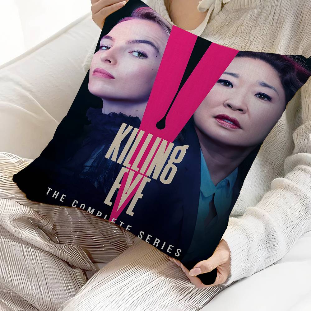 Killing Eve TV Personalized Pillow Dust Cover Bedroom Kids Party Decoration Pillowcase Birthday Children Gift