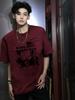Spider Letter Adult Mens Clothing American Trend Street Fashion Loose 100 Cotton Highquality Shortsleeved Casual Summer Cool