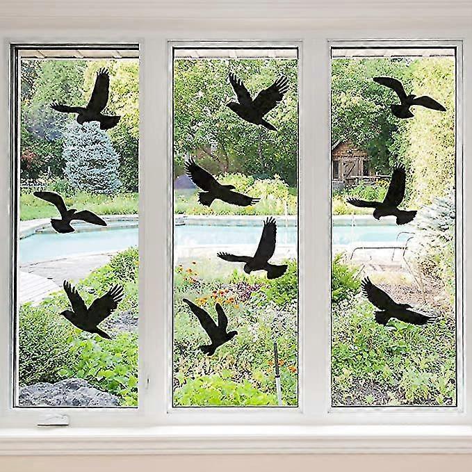 Dewenwils 18 Anti-collision Window Stickers Bird Shaped Window Stickers Anti-bird Window Stickers For Preventing Bird Strike And People On Glass Windo