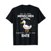 T Shirt with GerUnisex Text "My Unisex Costume I Am a Duck Langu Black Vintage Stylish Soft Streetwear"