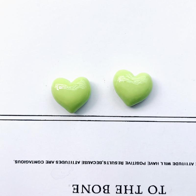 Mini Shiny Heart Resin Charms DIY Decals for Phone Case Hair Clip Craft Accessory Pink White Craft Supply