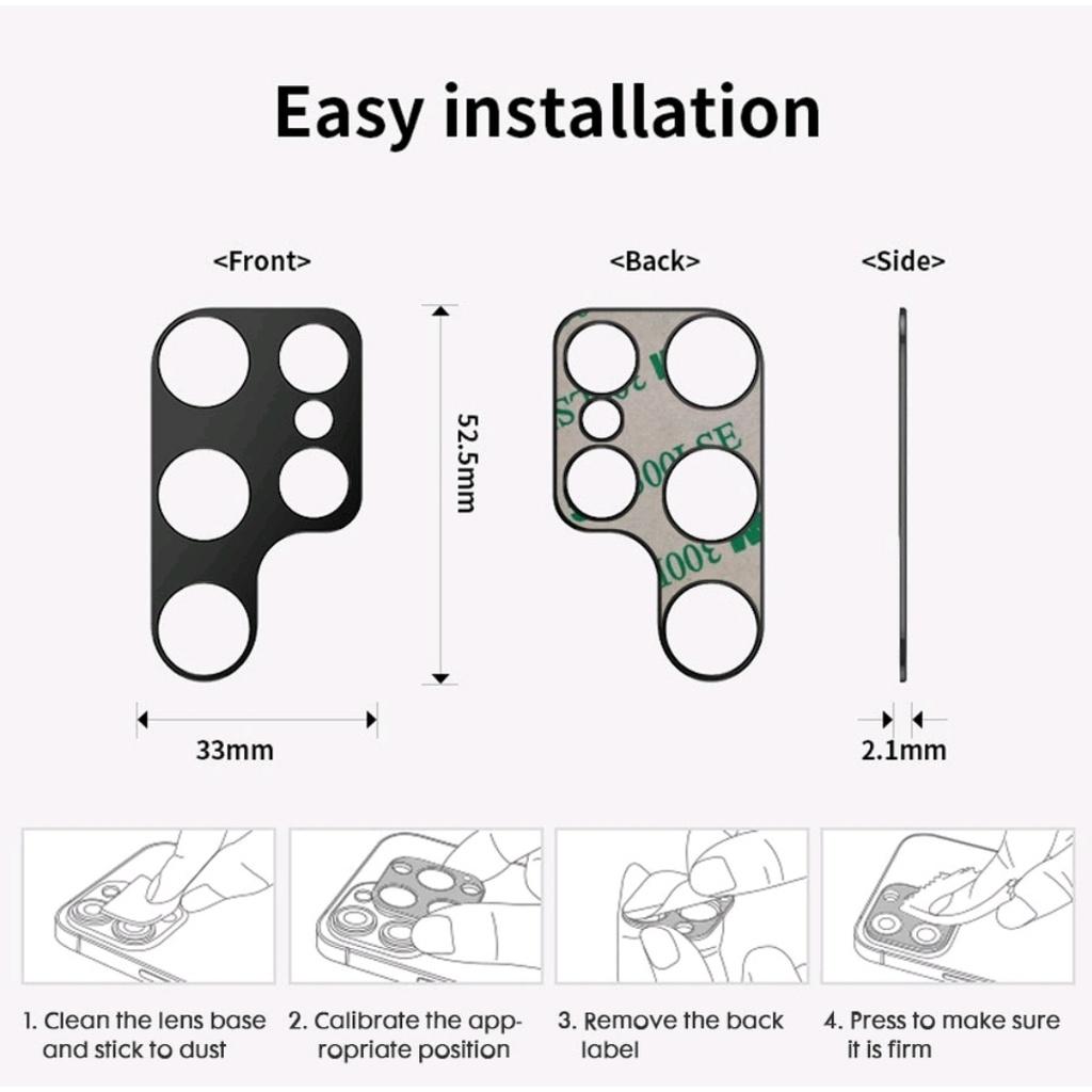 2PCSMETAL Ring CAMERA LENS PROTECTOR CAMERA Samsung S24 S24PLUS S24U S23 ULTRA