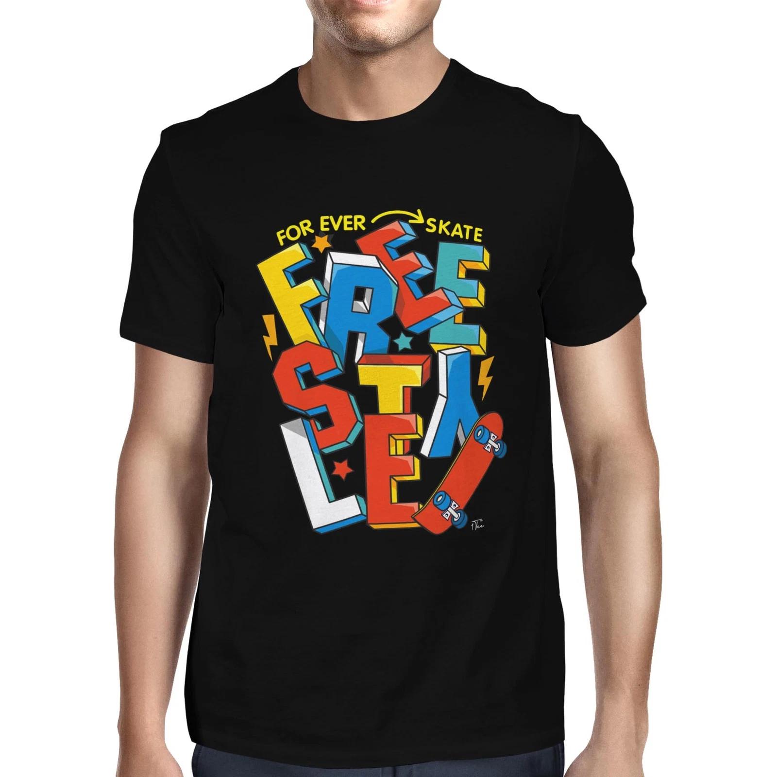 1Tee Mens Freestyle Skate T-Shirt S