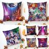 D-Darkstalkers Cushion Cover Washable Linen Pillowcase Soft For Sofa Bed Cozy Home Room Decor