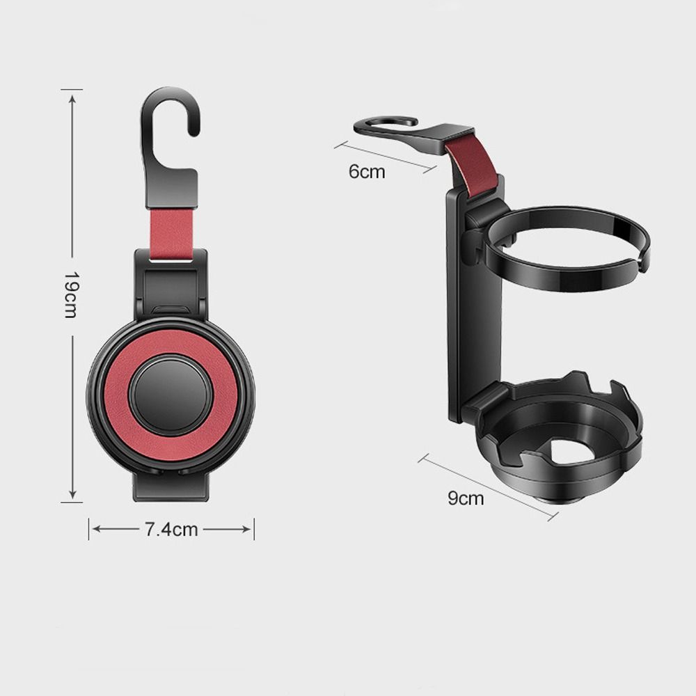Gancio Multifunzione per Poggiatesta Sedile Auto Comodo Portatile Portabicchieri Pieghevole Organizer per Sedile Posteriore