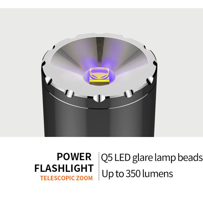 Super Strong Multifunction High 3D Battery Tactical Rechargeable Aluminum Water Proof Led