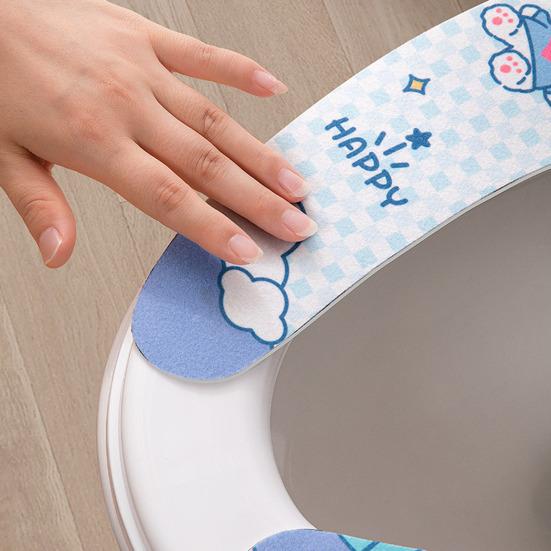 Toilet Seat Cartoon Pattern Non-Slip Waterproof Toilet Seat Pad Easy To Clean Reusable Hygienic Waterproof Toilet Seat Protector