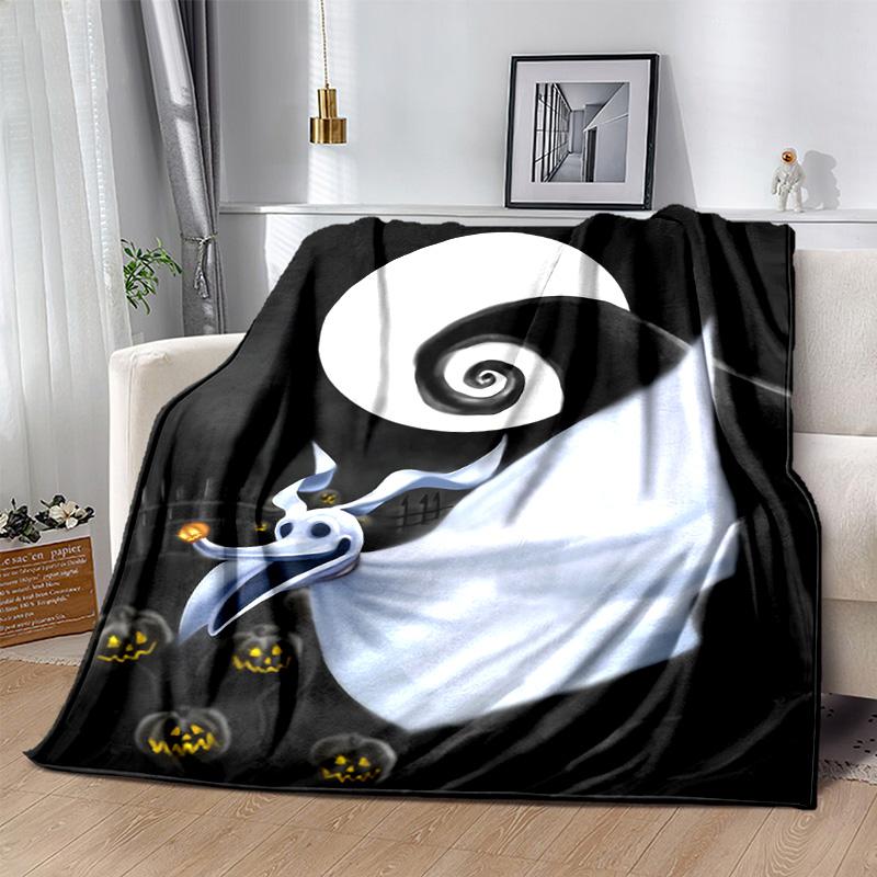 1pc Nightmare Before Christmas Soft Throw Blanket Flannel All Season Light Weight Living Room/Bedroom Warm Blanket. M7290131