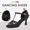 Womens Latin Dance Shoes Heeled Ballroom Tango Party Dance Shoes