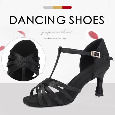 Damen-Lateintanzschuhe mit Absatz, Ballsaal-Tango-Party-Tanzschuhe