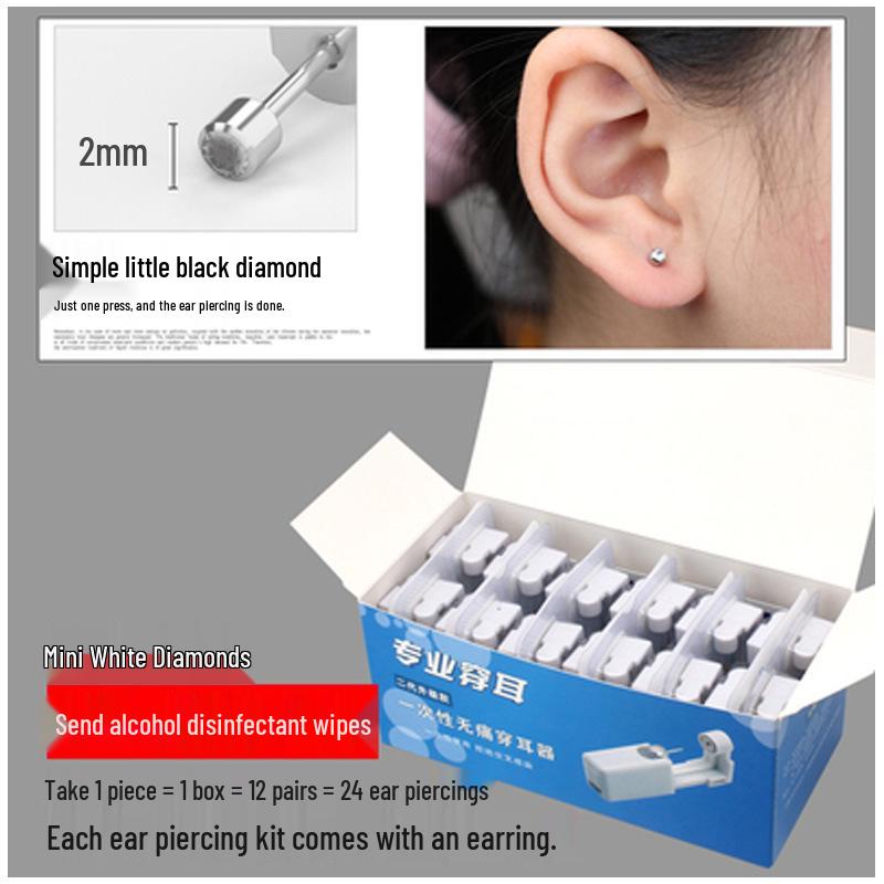 Disposable Anti-Allergy Ear Piercing Gun with Specific Earrings