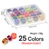 Kylebooker 25pcs Assorted 200D Fly Tying Thread for Size 6-14 Flies Fly Fishing Lure Making Material & Bi-ceramic Tip Bobbin Holder