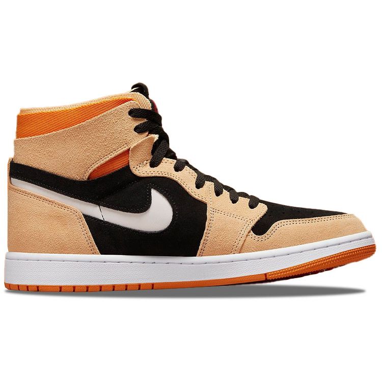 Air Jordan 1 High Zoom Comfort Pumpkin Spice Men Sneakers Tan White-Onyx Cardinal-Red CT0978-200