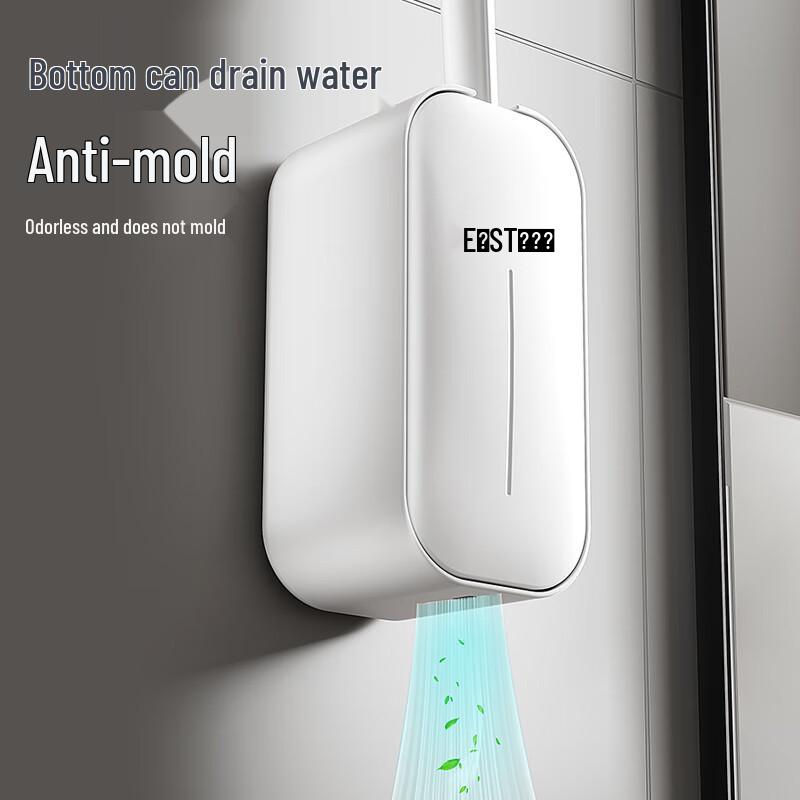 east Ar Wall-Mounted Long-Handle Toilet Brush