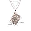 European American Cross-symbol Clavicle Chain Bible Religious Necklace Men's Trend Light Luxury Women Niche Necklace