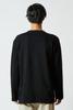 United Athle Long Sleeve Double New Set of M T-Shirts, Semi-Combed Cotton, Stitched, Colors, 2, White/Black,