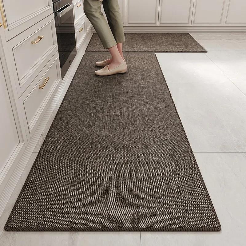 1PC Kitchen Floor Mat Home Hallway Corridor Absorbent Non-slip Carpet Soft Wear-resistant Antislip Foot Mat Bedroom Bedside Rug
