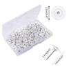 100 Pcs Small Round Pushpins with Box Office Cork Board Supplies for Home Kindergarten School DIY Photo Wall Decoration