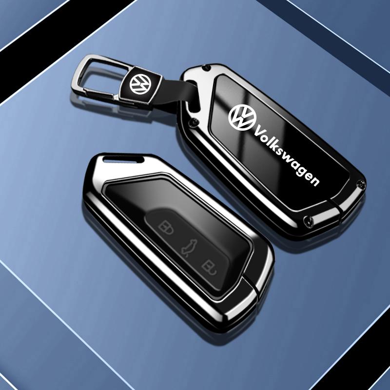 Fashion Zinc Alloy Car Remote Key Case Cover For VW Volkswagen Golf 8 2020 Skoda Octavia A8 2021 SEAT Leon MK4 Key AccessoriesNB7