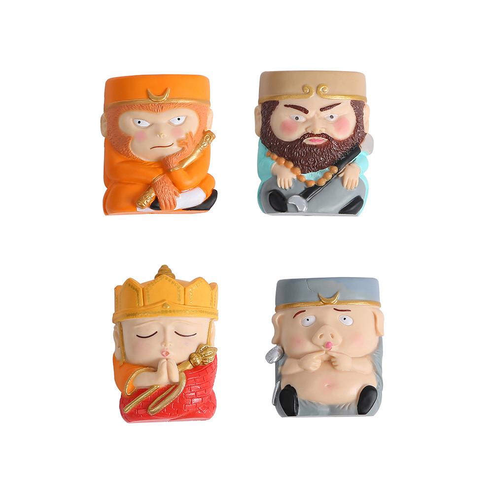 Journey To The West Cartoon Magnetic Refrigerator Stickers Set With Resin Material For Kids And Collectors